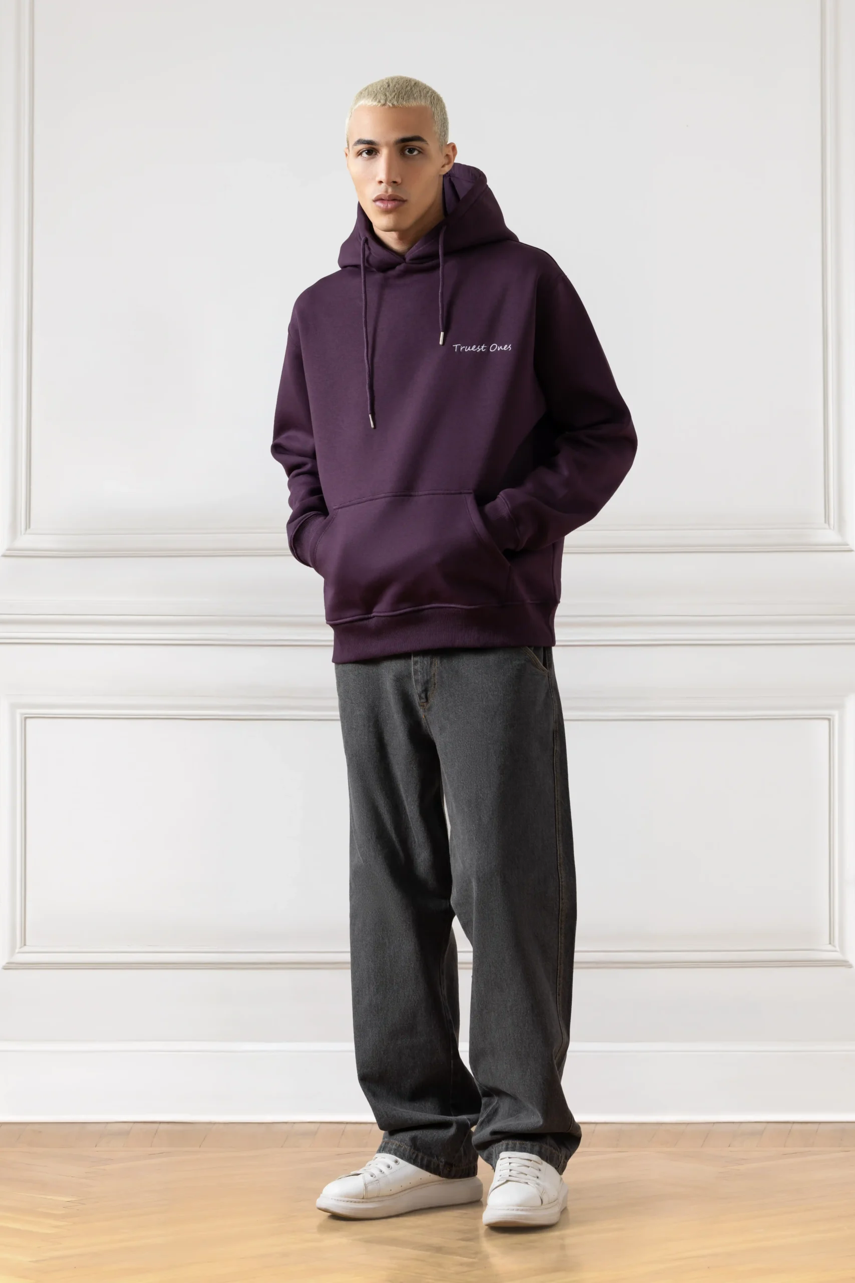 Truest Ones Hoodie (BURGUNDY) - Image 3