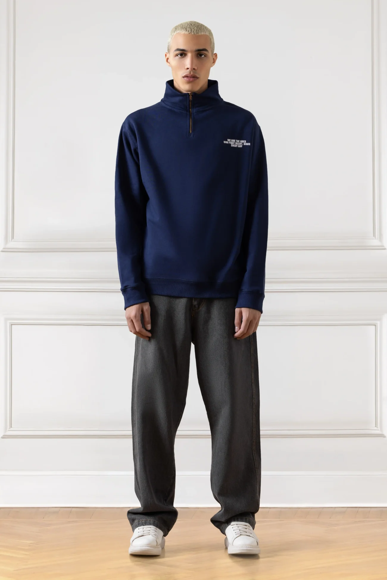 Core Quarter-Zip Up (NAVY BLUE)