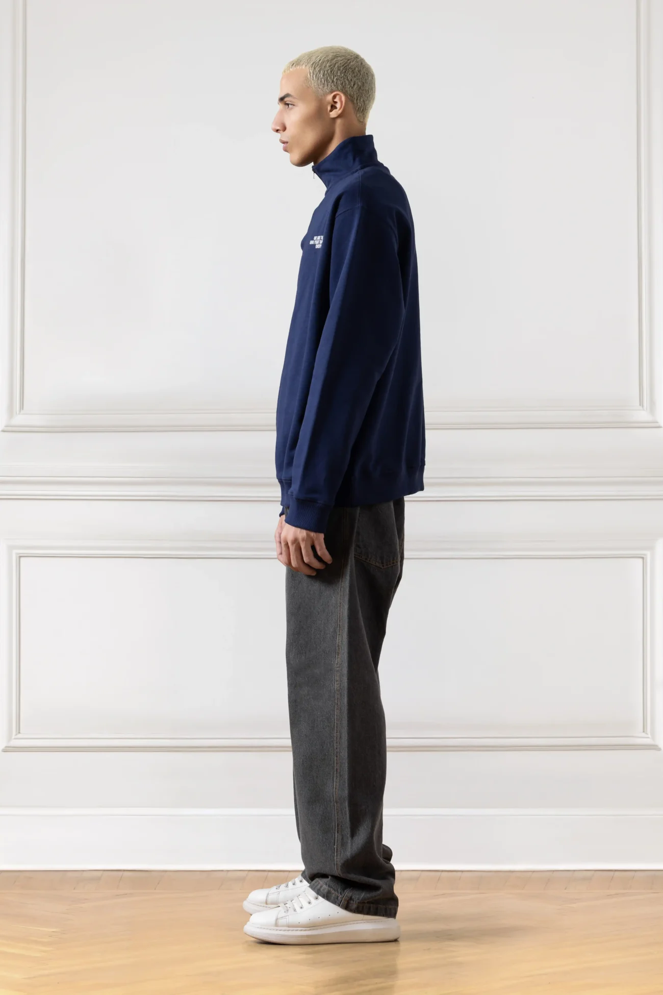 Core Quarter-Zip Up (NAVY BLUE) - Image 3