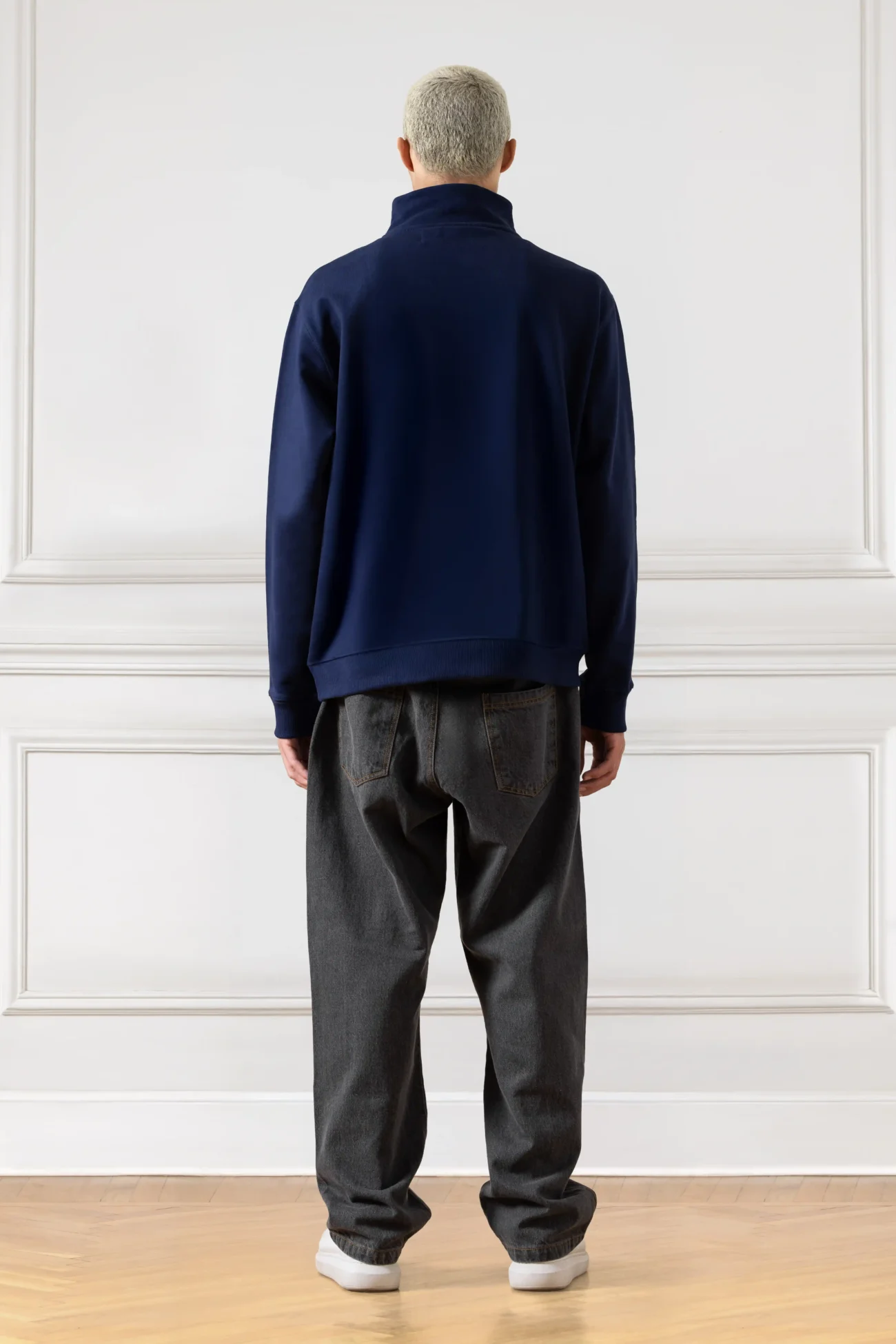 Core Quarter-Zip Up (NAVY BLUE) - Image 4