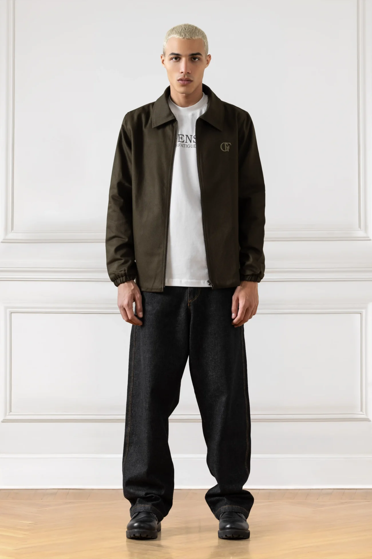 Campus Gabardine Jacket (DARK OLIVE GREEN)