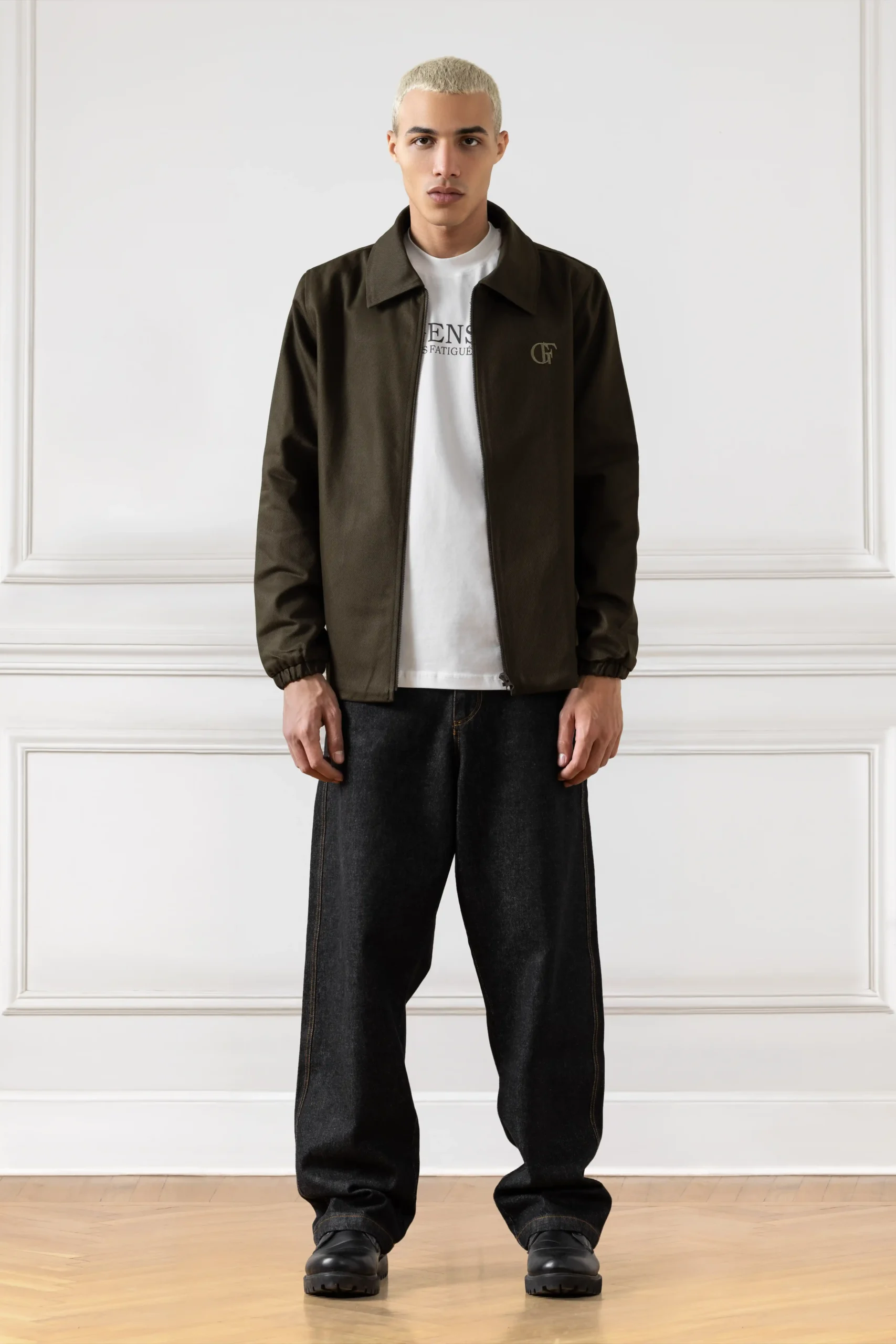 Campus Gabardine Jacket (DARK OLIVE GREEN)