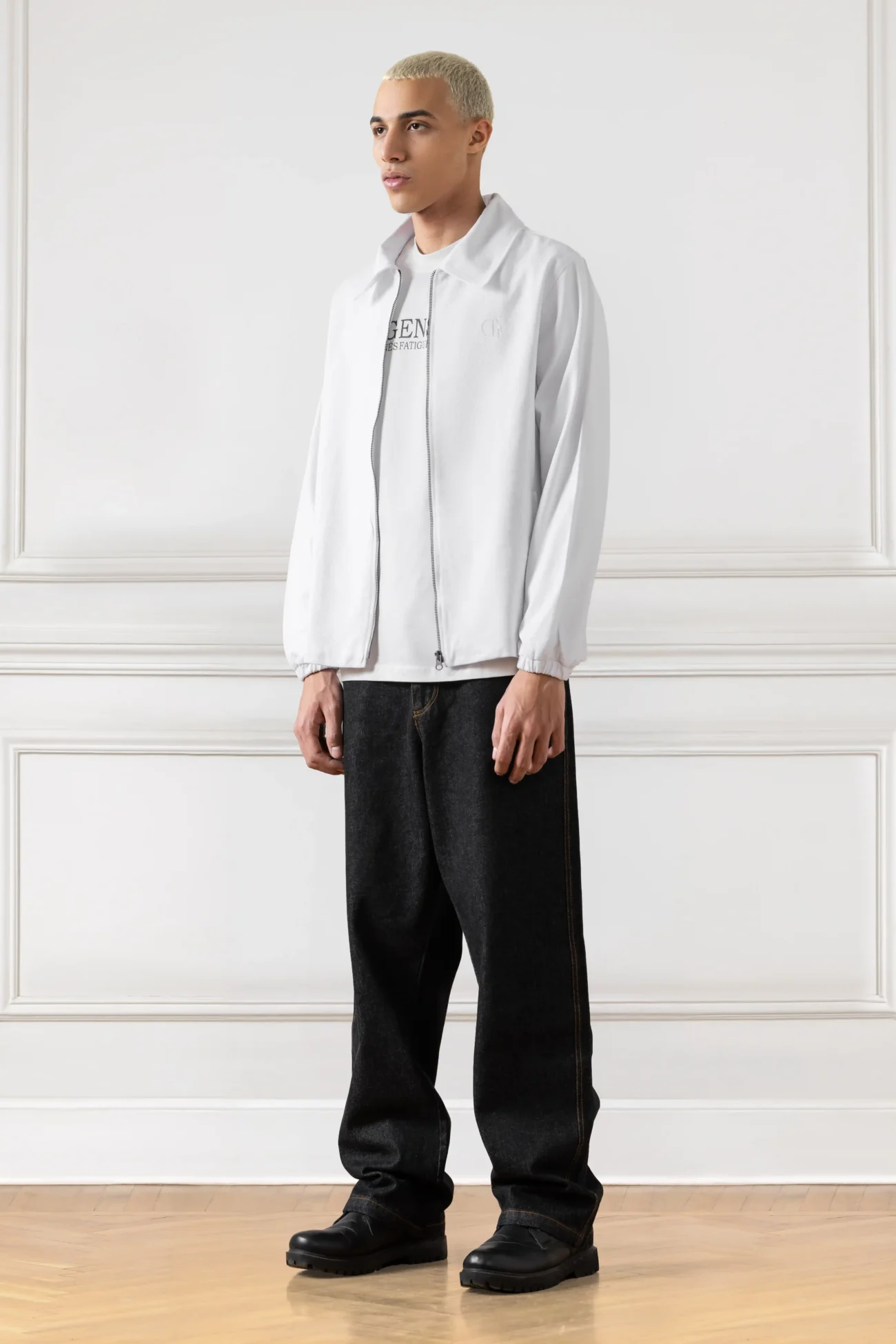 Campus Gabardine Jacket (WHITE) - Image 2