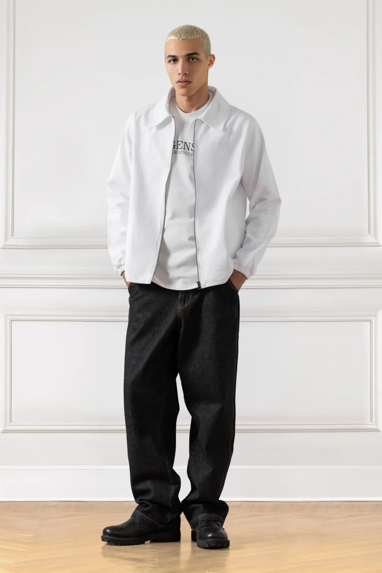 Campus Gabardine Jacket (WHITE)